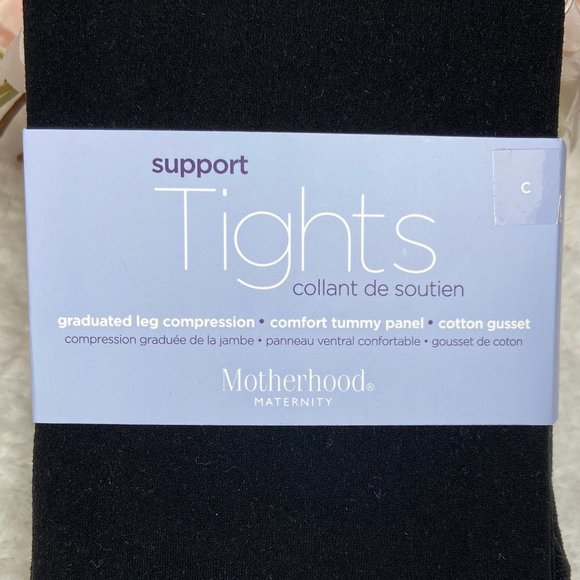 Motherhood Black Size A Support Maternity Tights - Picture 4 of 4